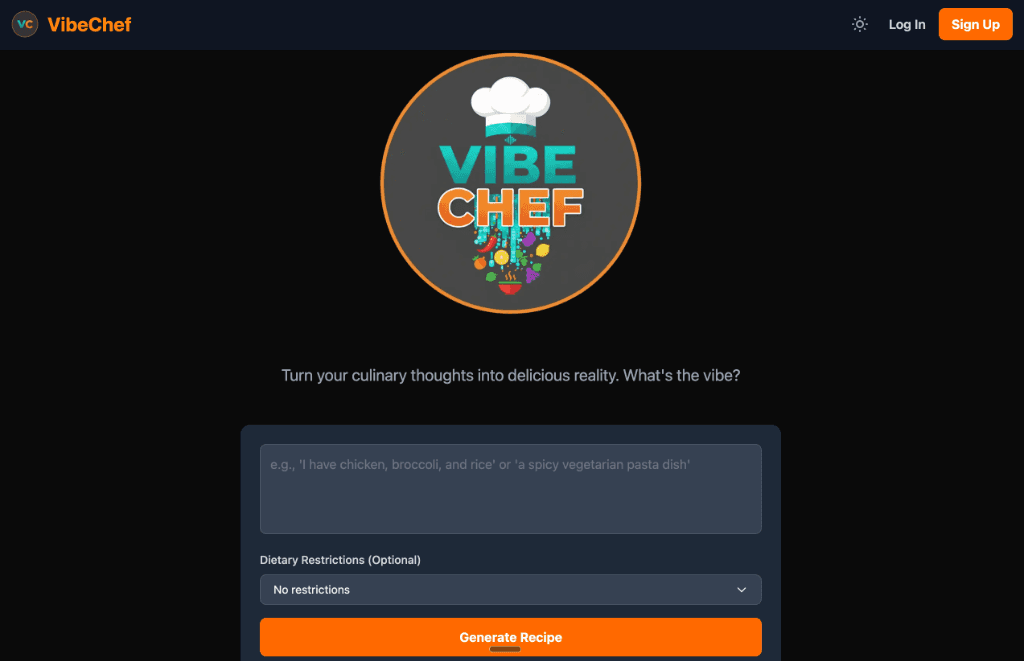 VibeChef preview